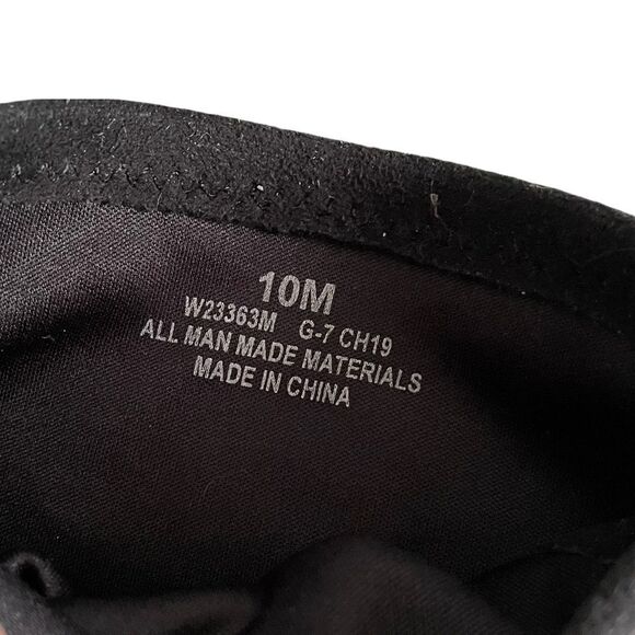 TOMMY HILFIGER Black Faux Suede Pull On Ankle Boots Heel  10 - Picture 12 of 12